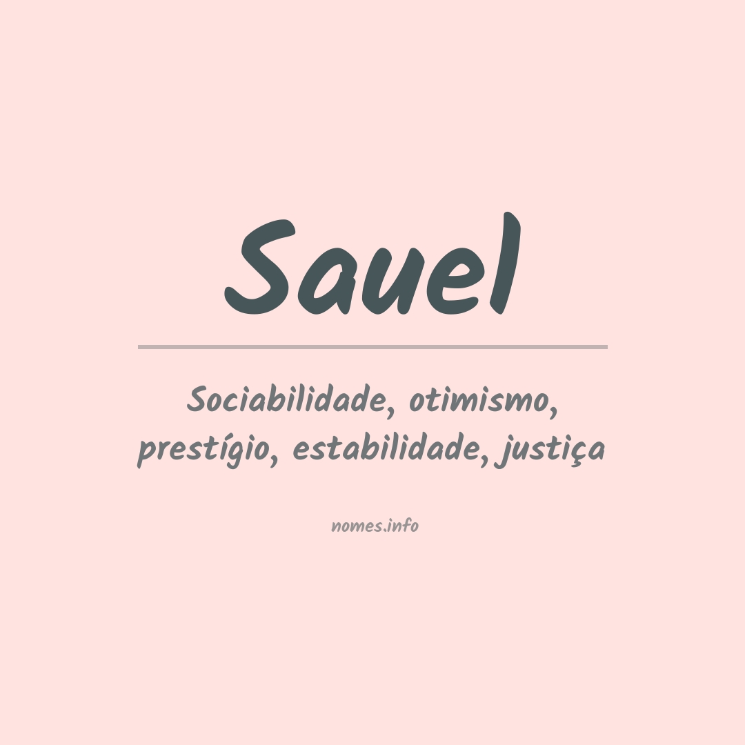Significado do nome Sauel