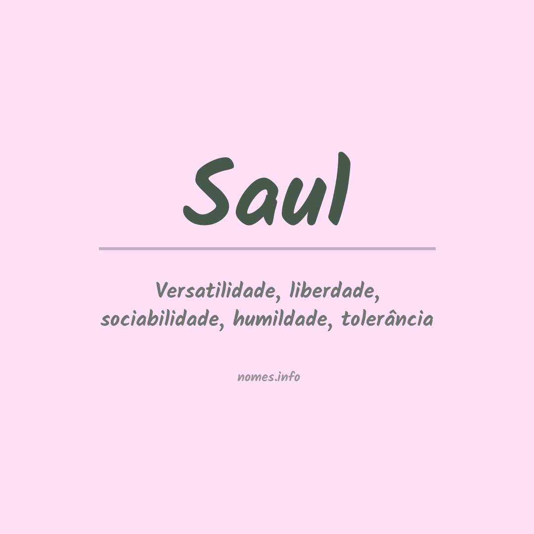 Significado do nome Saul