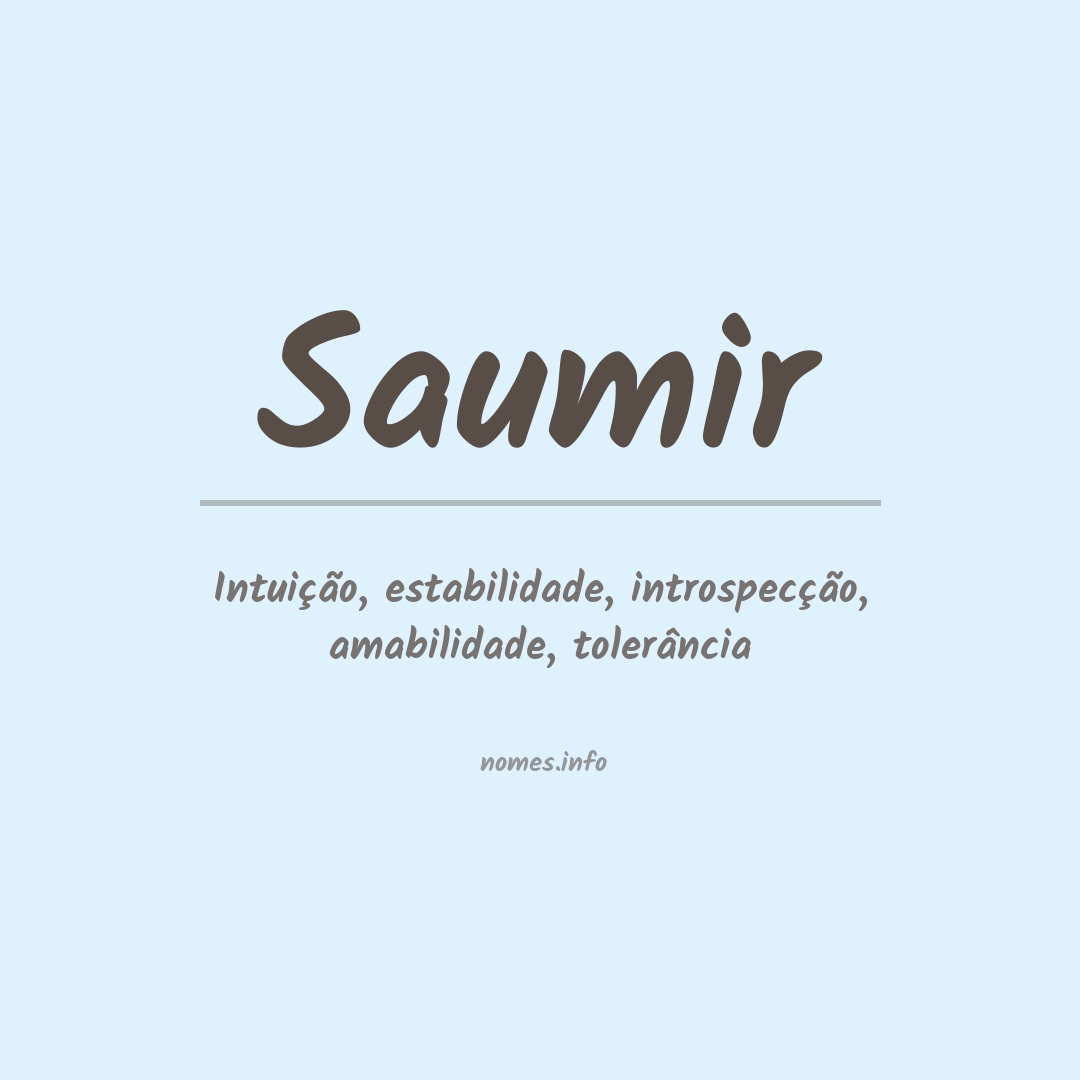 Significado do nome Saumir