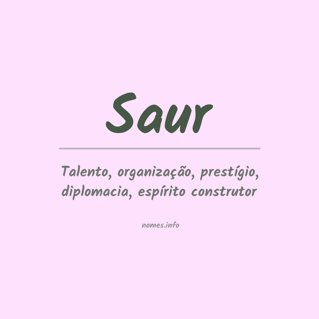 Significado do nome Saur