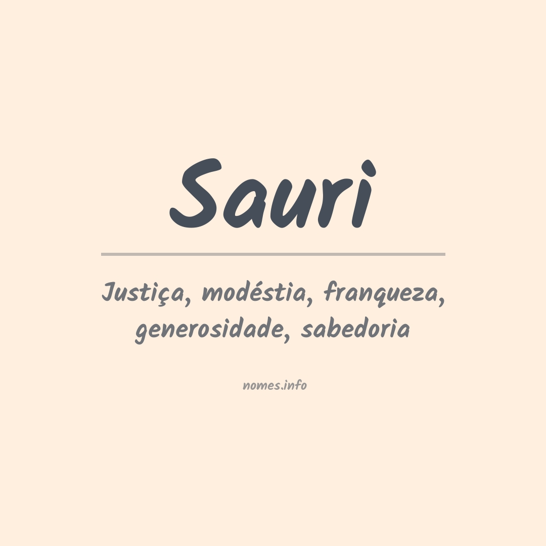 Significado do nome Sauri