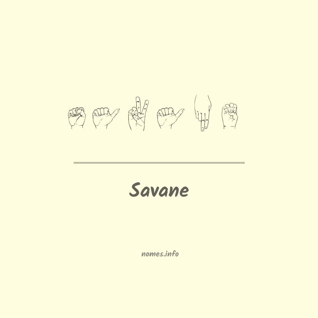 Savane em Libras