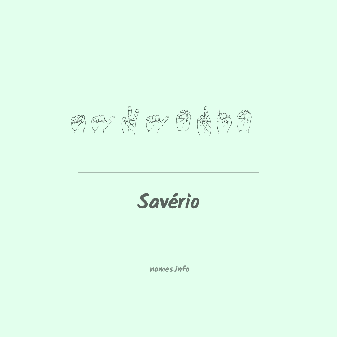 Savério em Libras