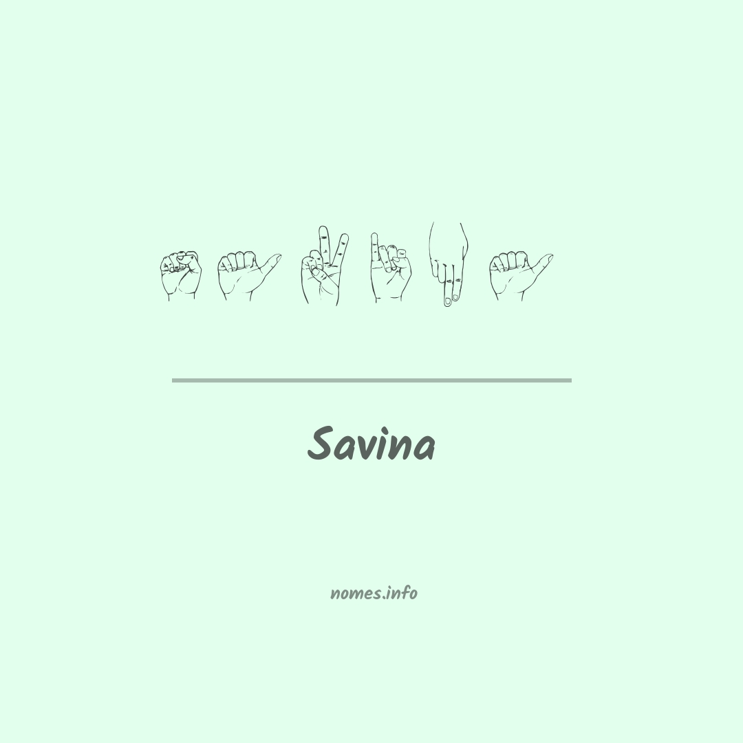 Savina em Libras