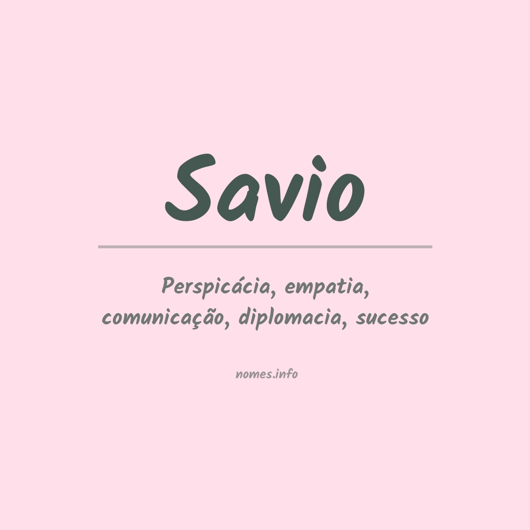 Significado do nome Savio