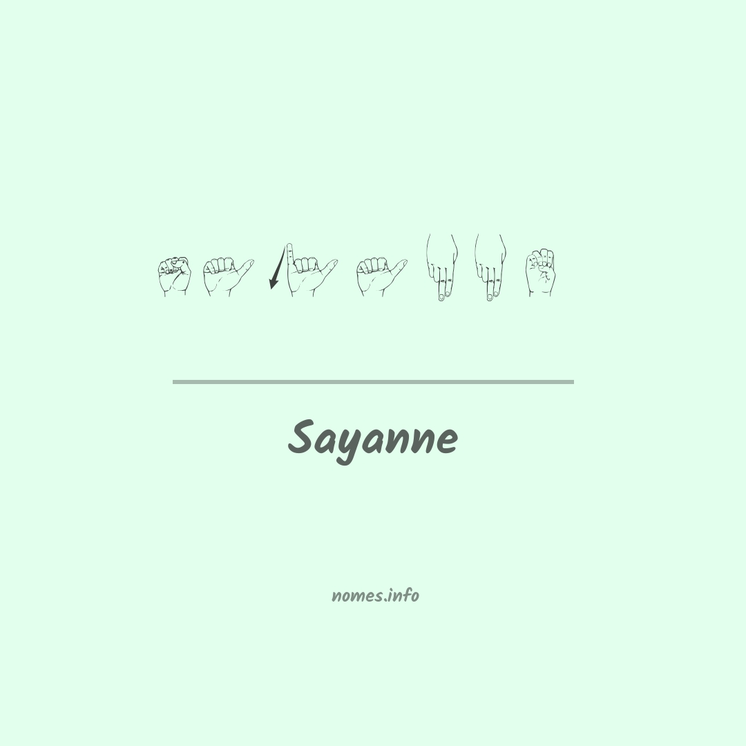 Sayanne em Libras