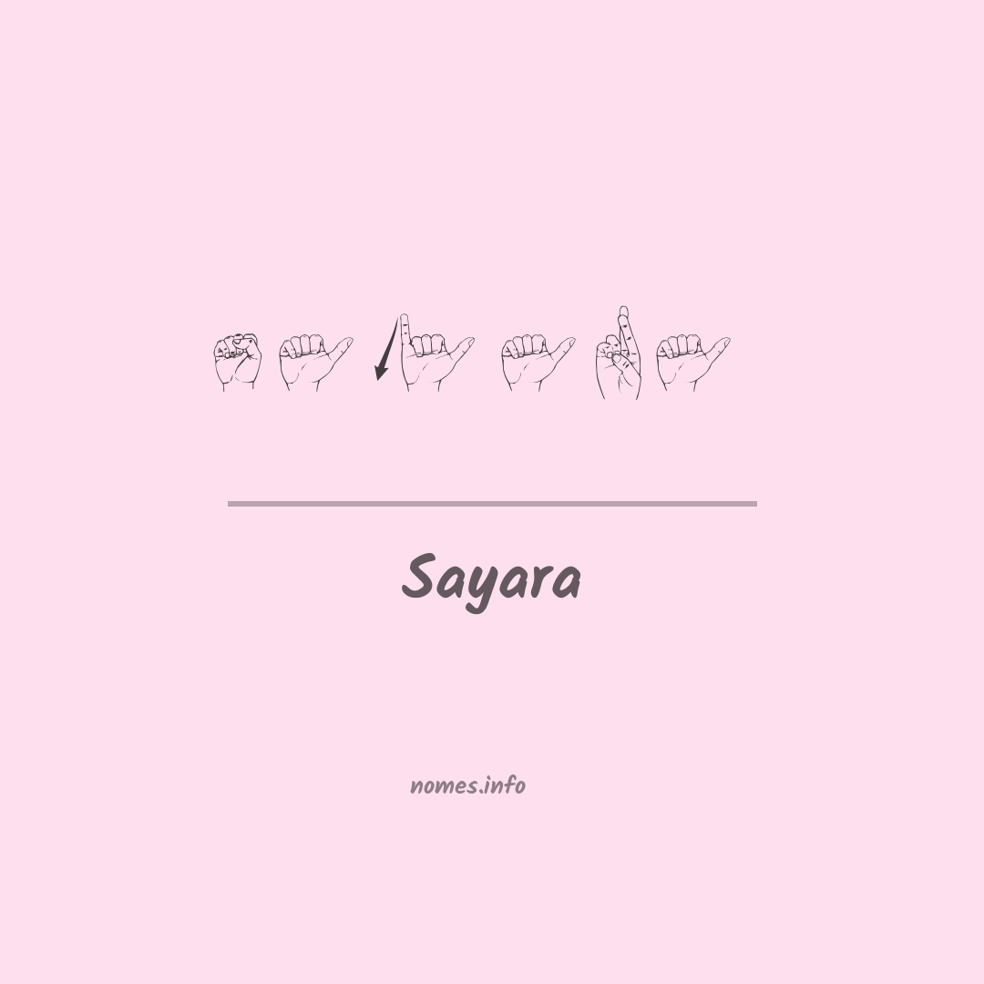 Sayara em Libras