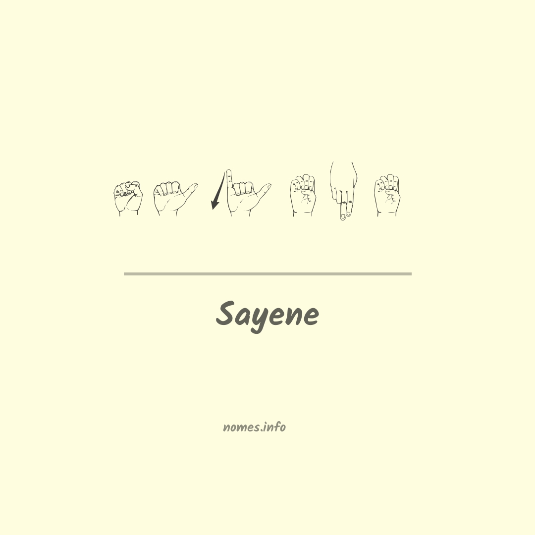 Sayene em Libras