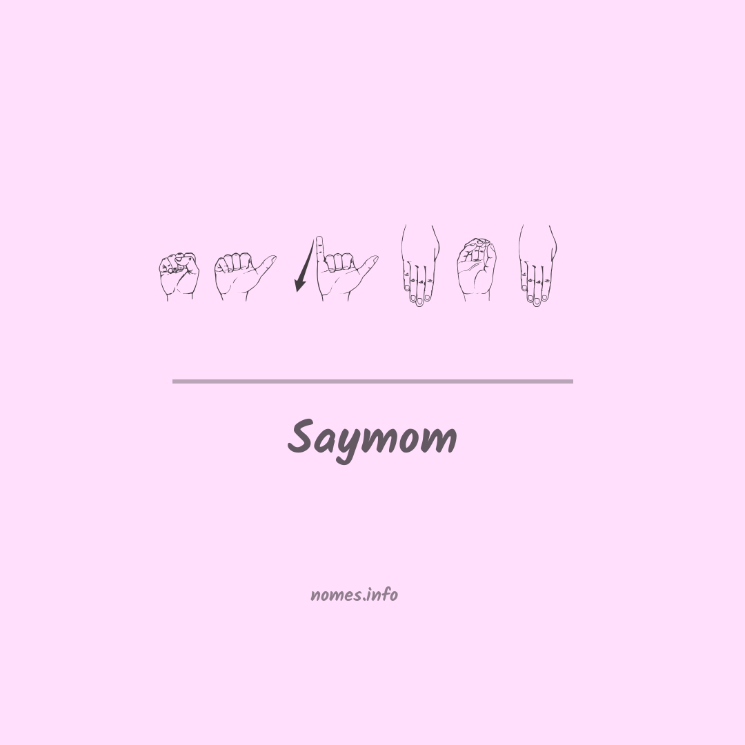 Saymom em Libras