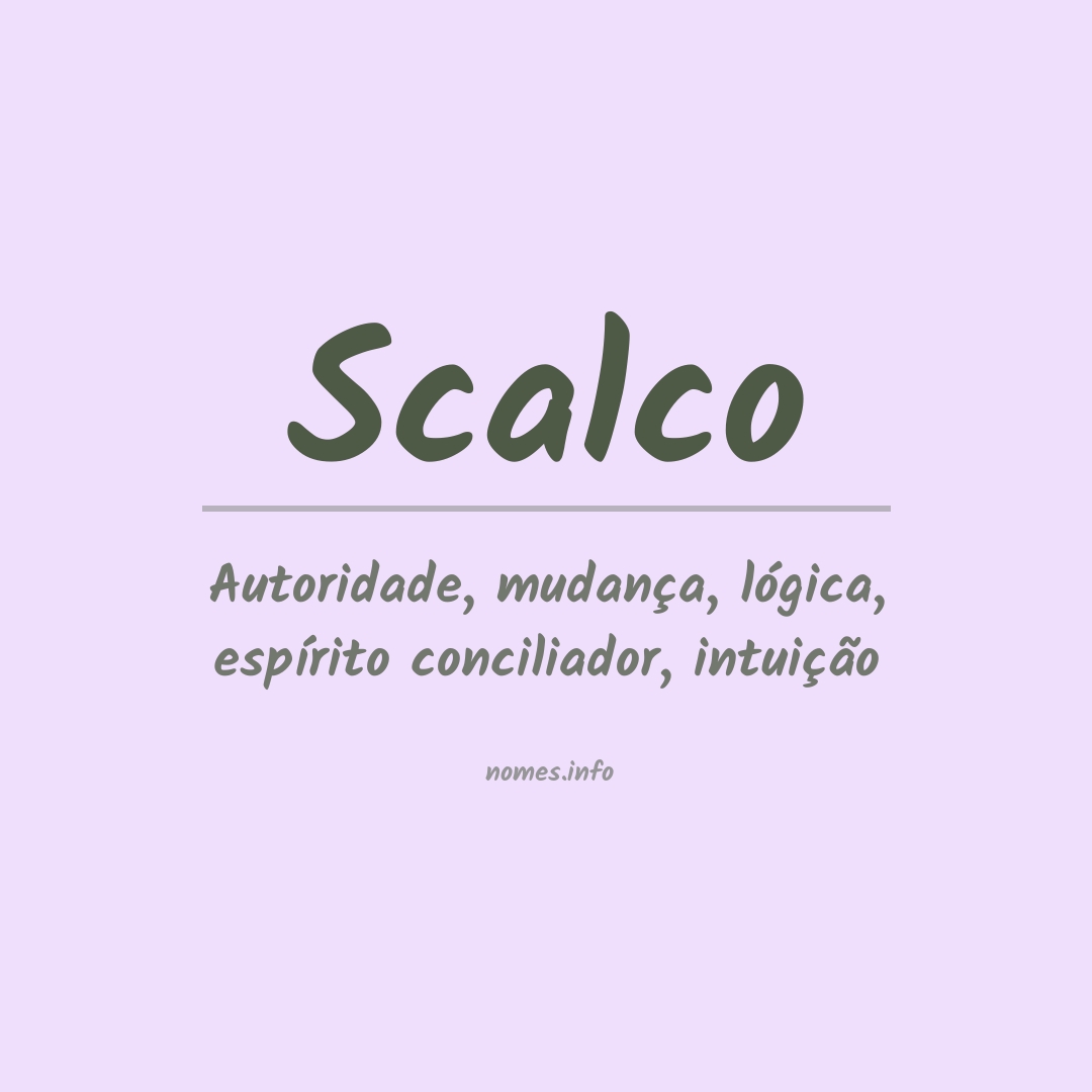 Significado do nome Scalco