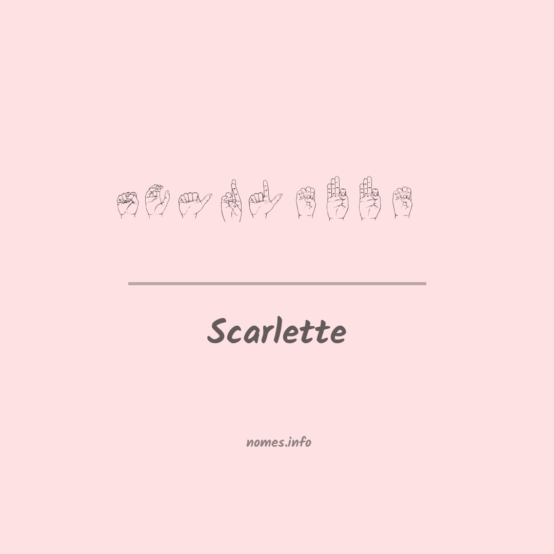 Scarlette em Libras