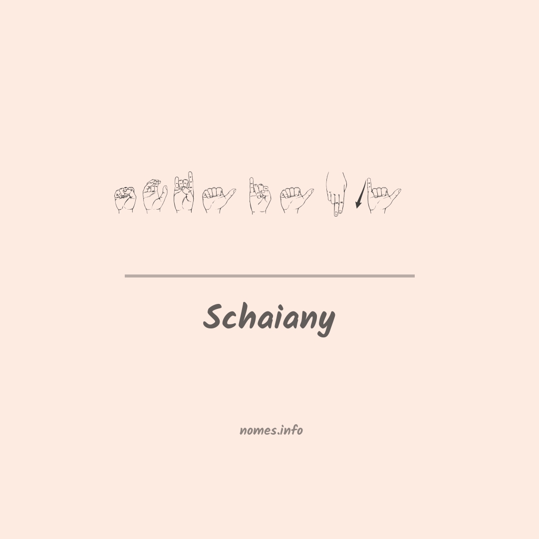 Schaiany em Libras