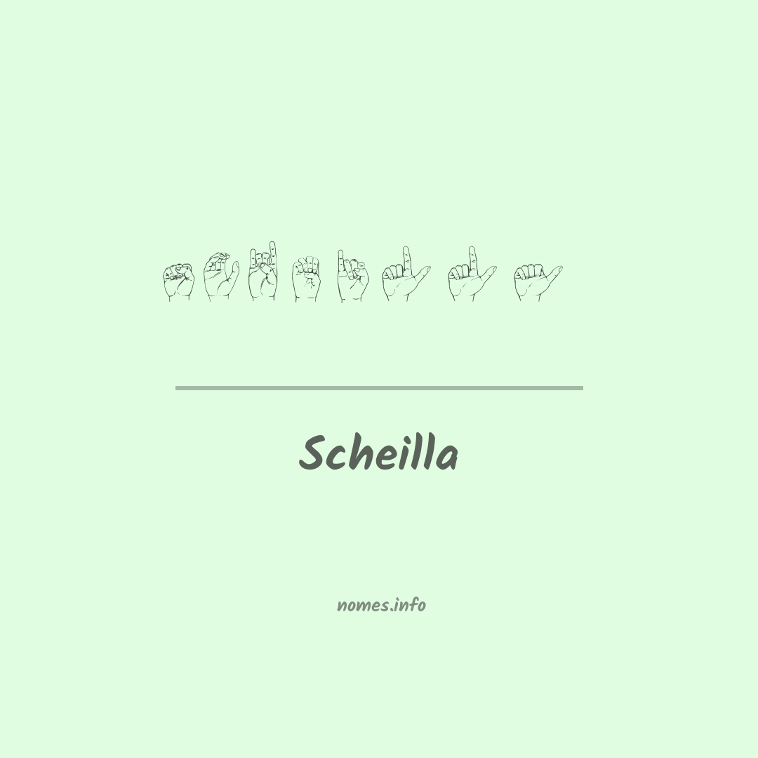 Scheilla em Libras