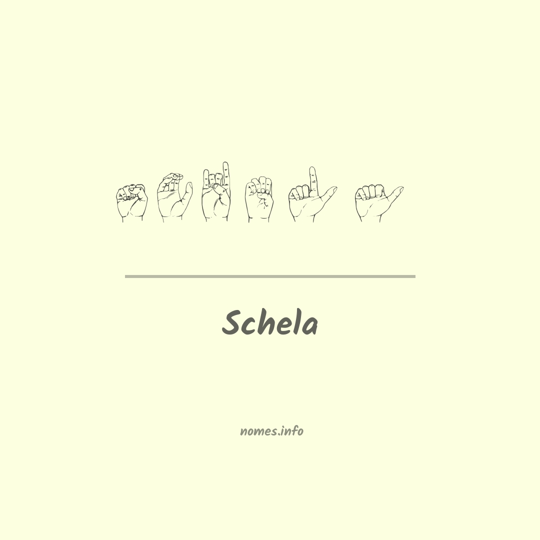 Schela em Libras