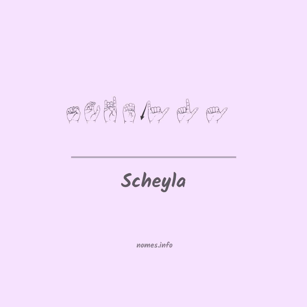 Scheyla em Libras