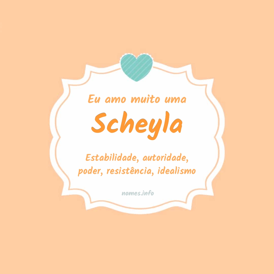 Eu amo muito Scheyla