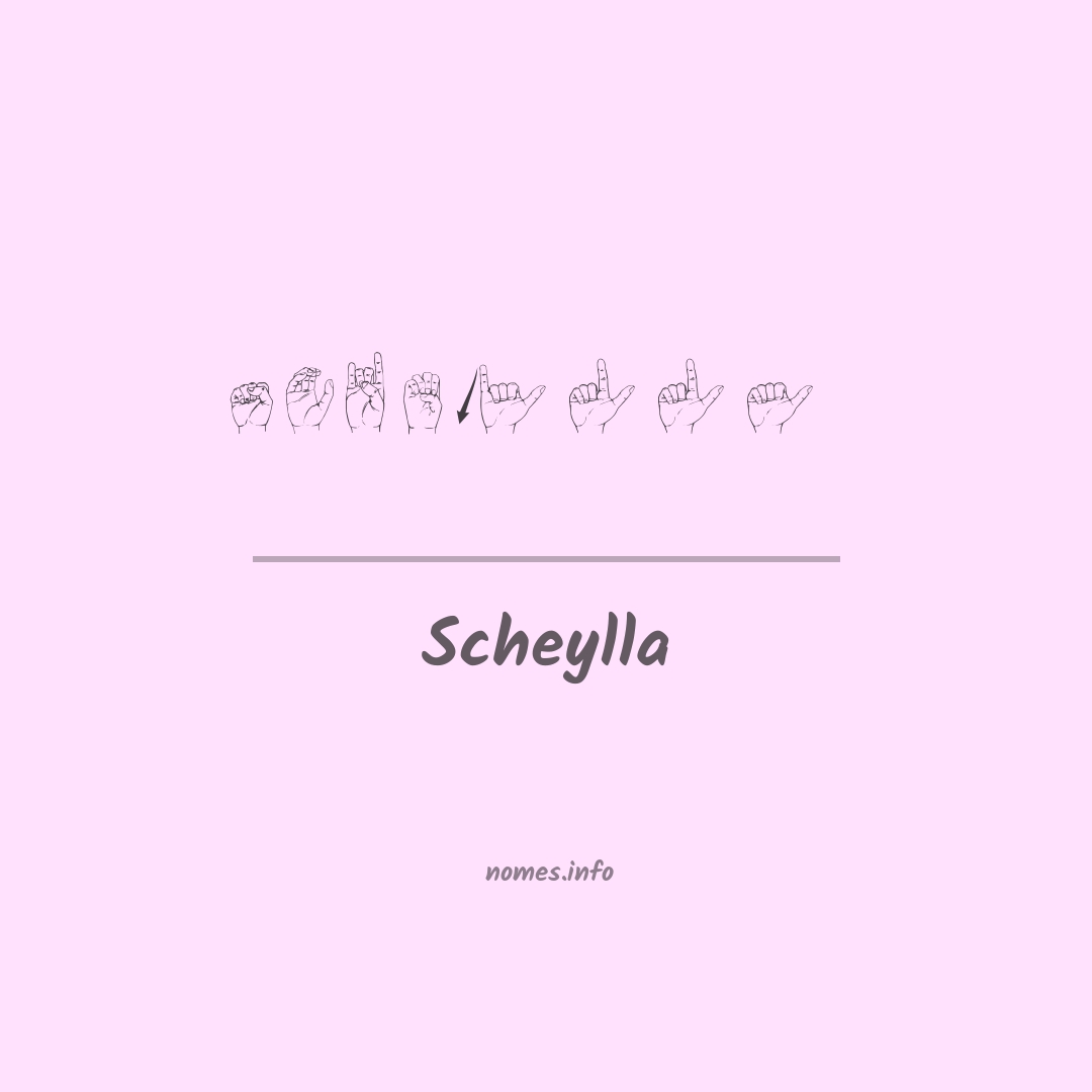 Scheylla em Libras