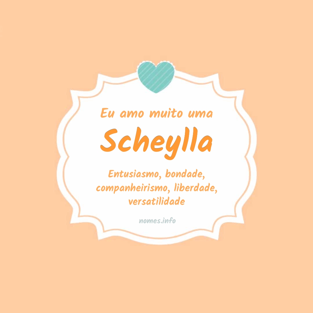 Eu amo muito Scheylla