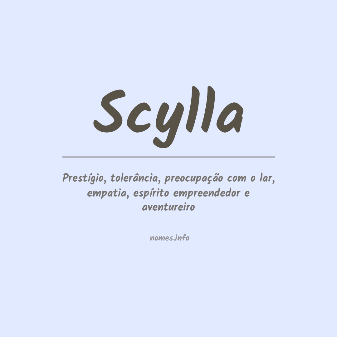 Significado do nome Scylla