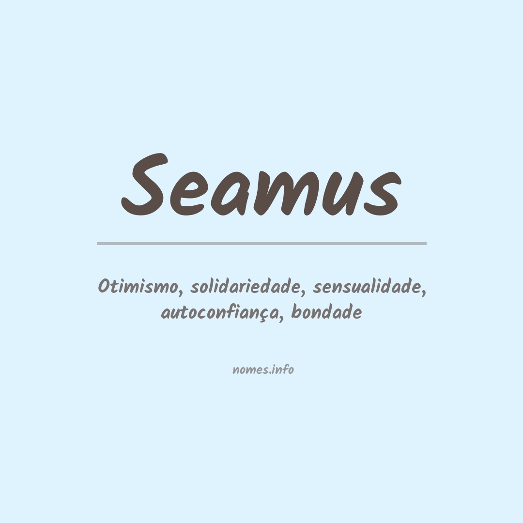 Significado do nome Seamus