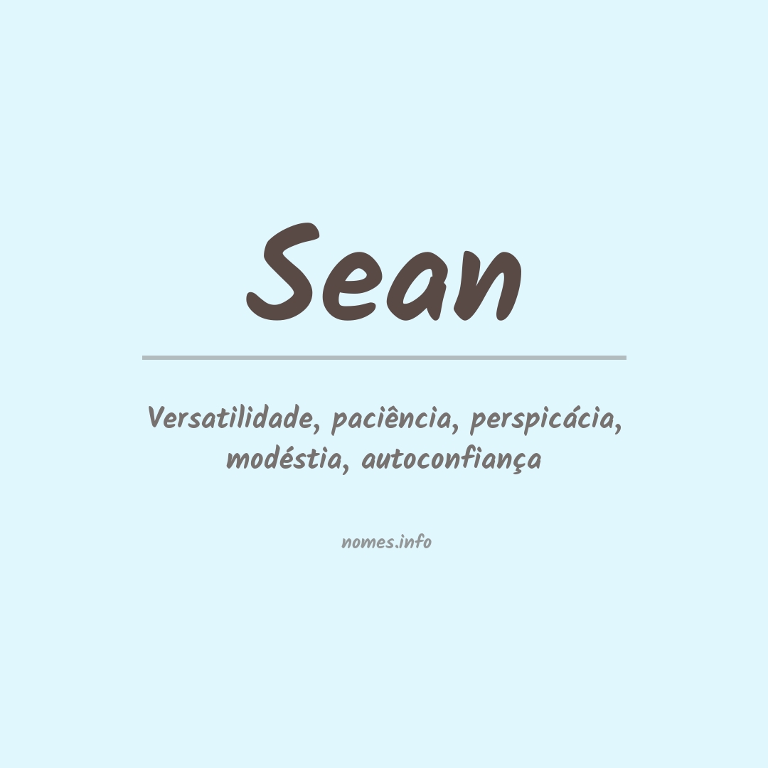 Significado do nome Sean
