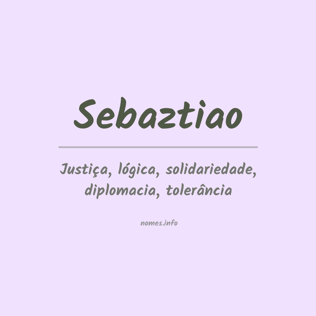 Significado do nome Sebaztiao