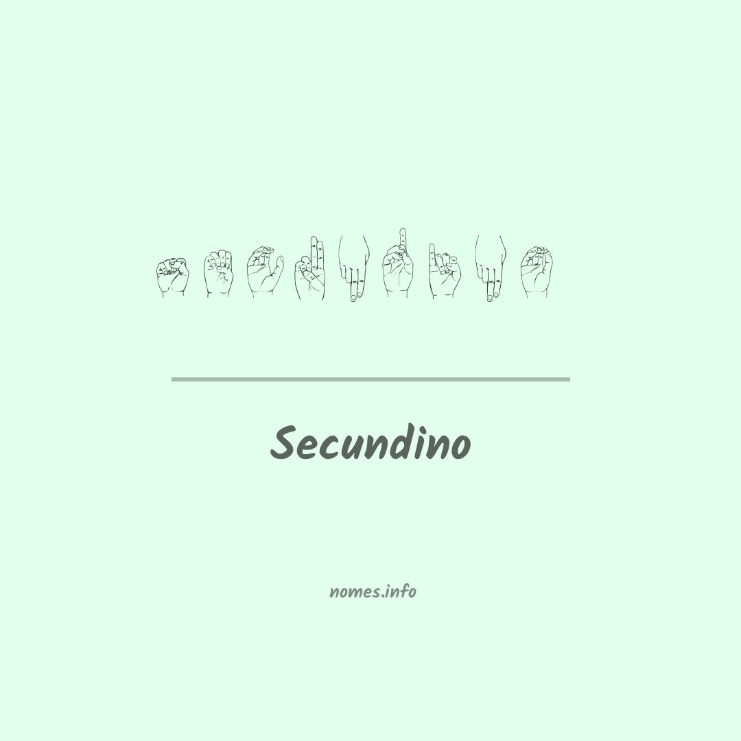 Secundino em Libras