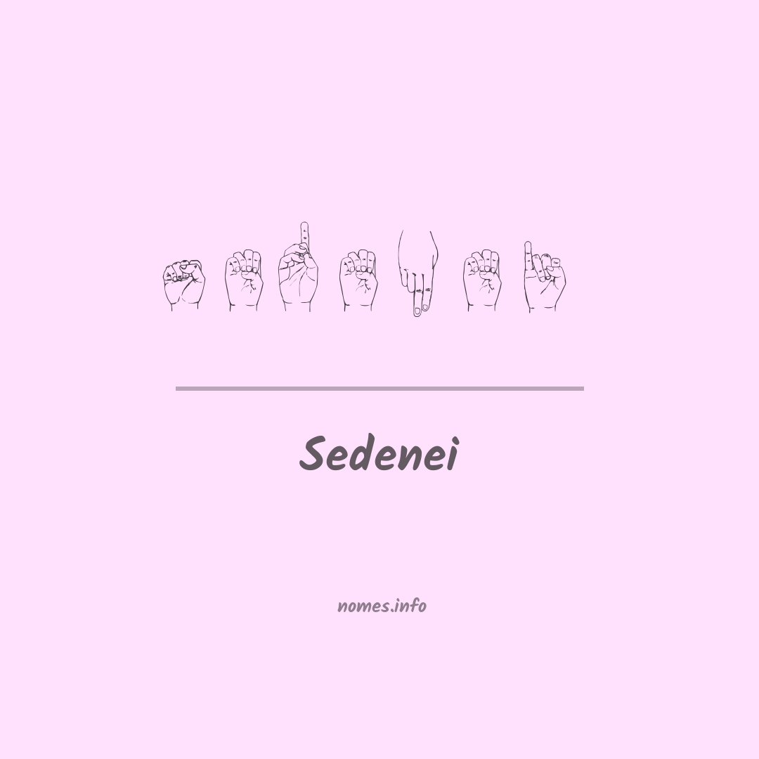 Sedenei em Libras