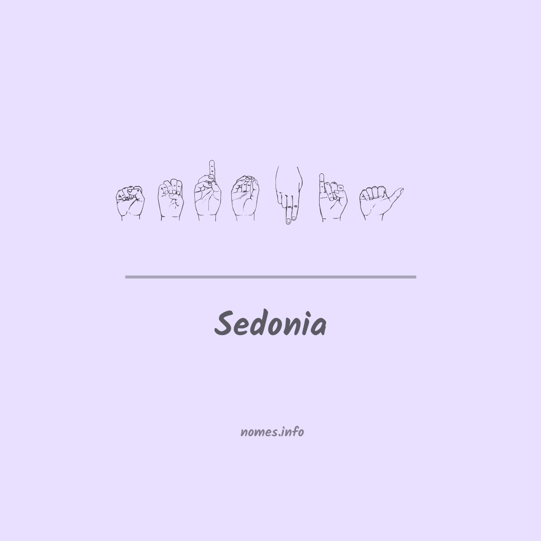 Sedonia em Libras