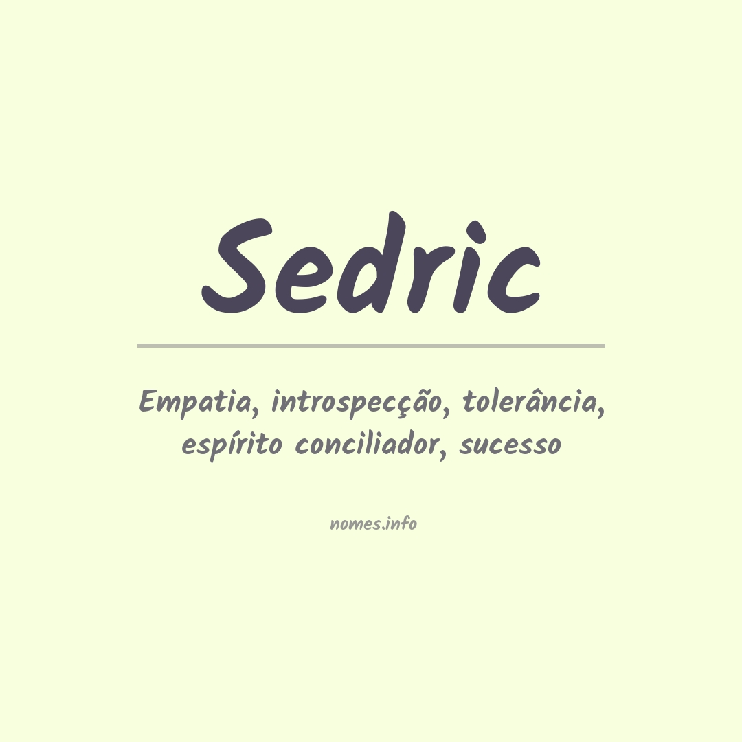 Significado do nome Sedric