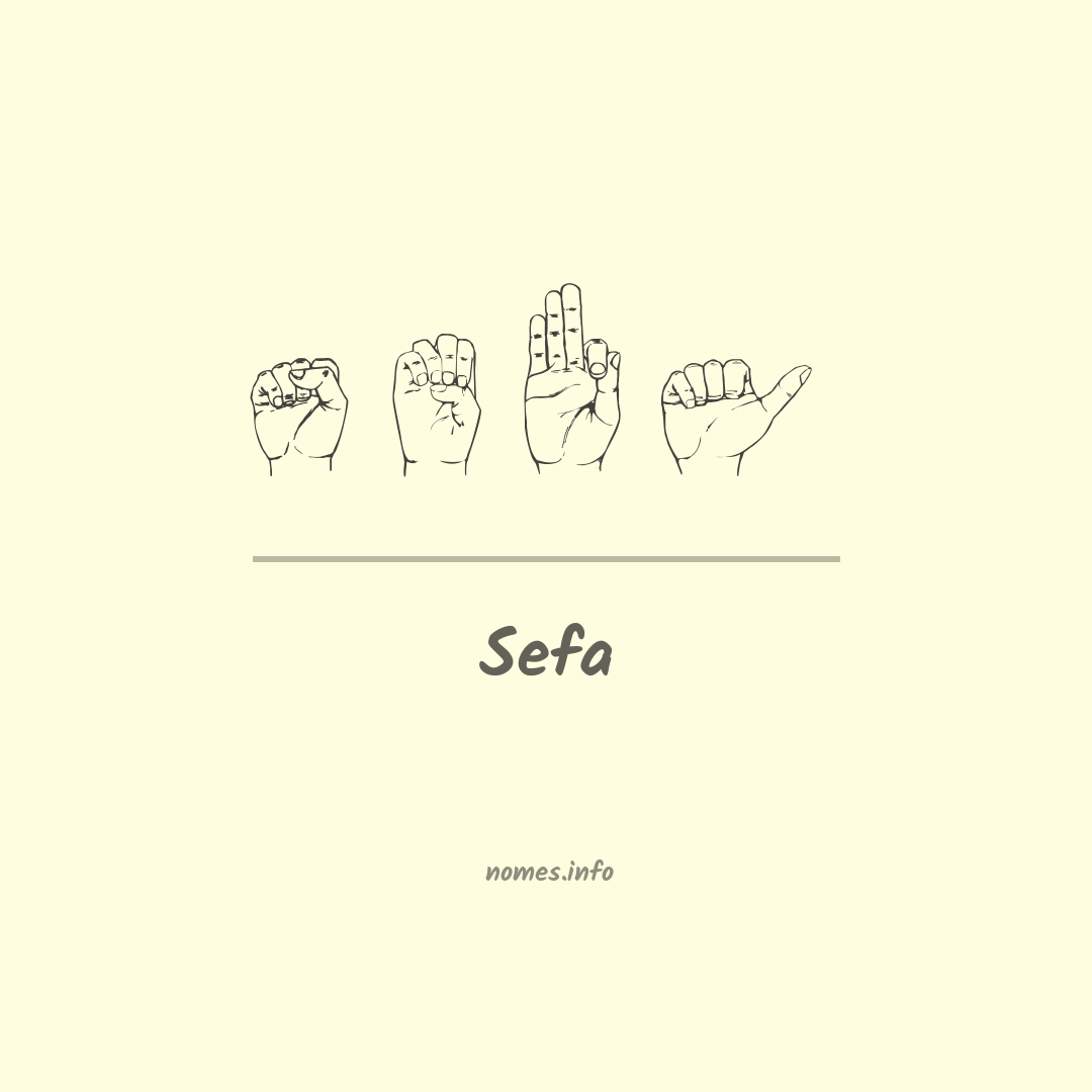 Sefa em Libras