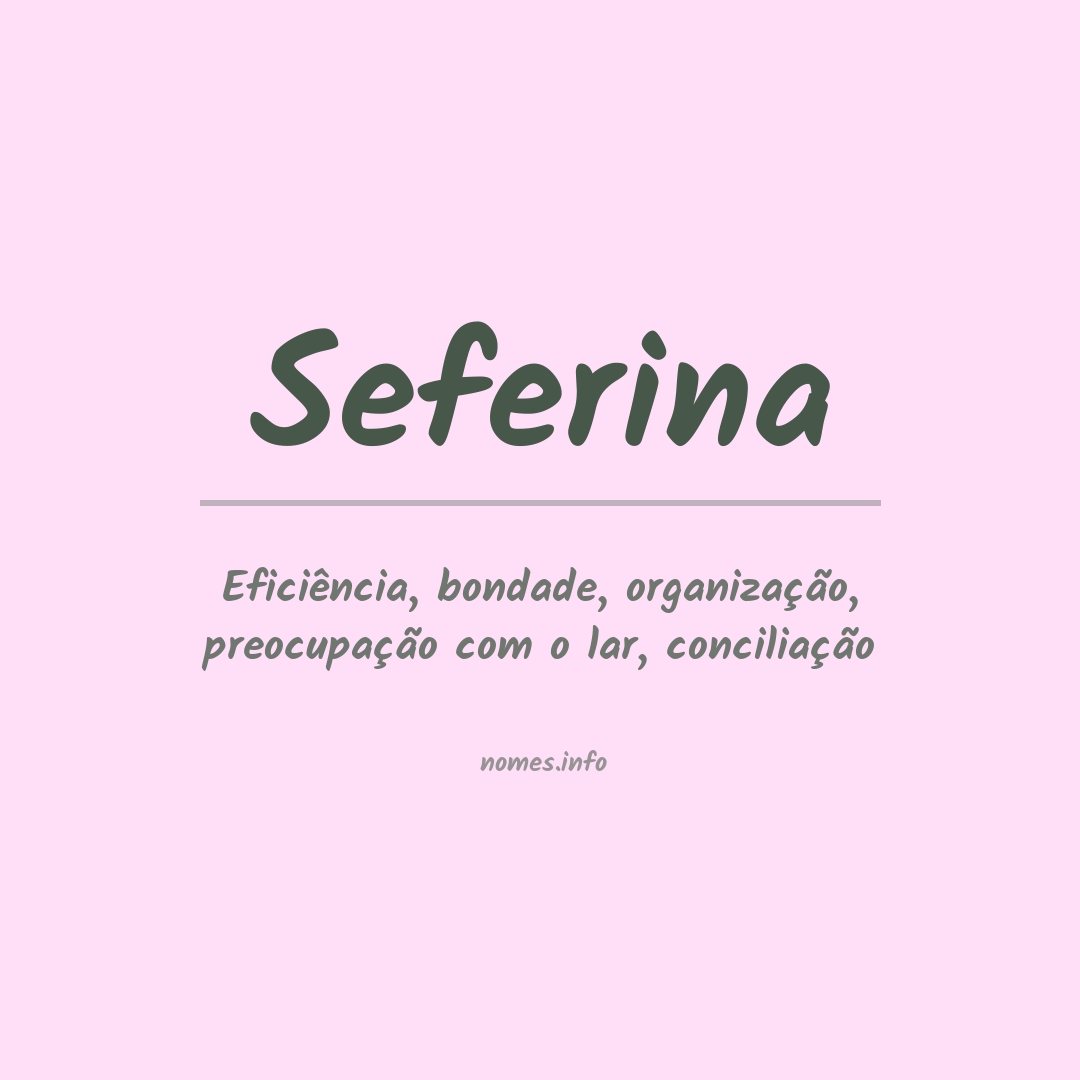 Significado do nome Seferina