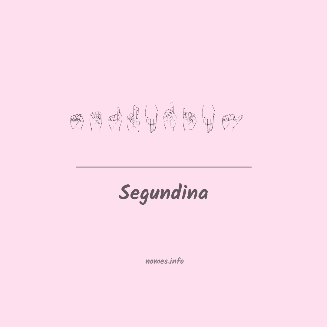 Segundina em Libras
