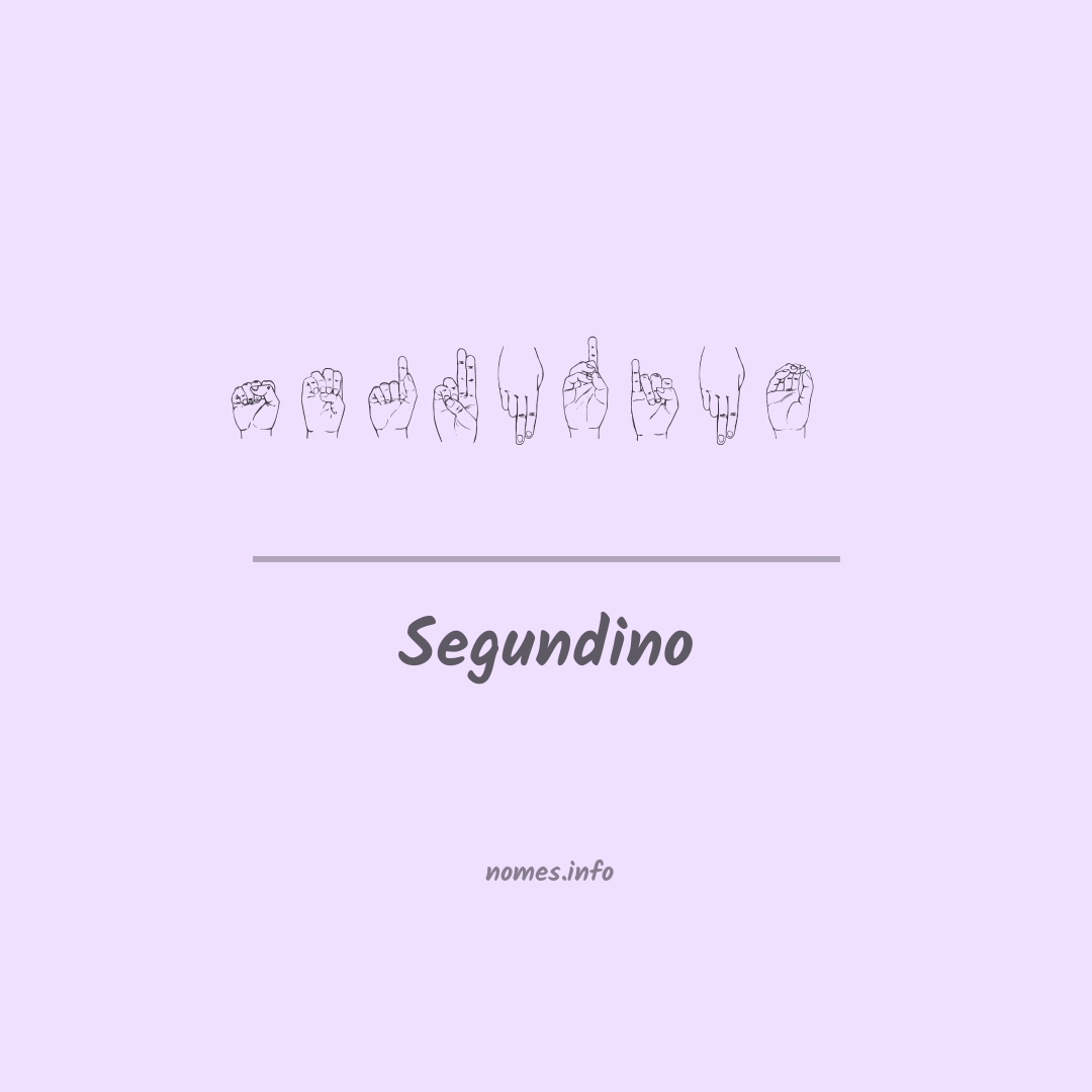 Segundino em Libras