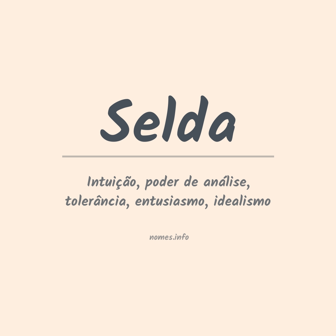 Significado do nome Selda