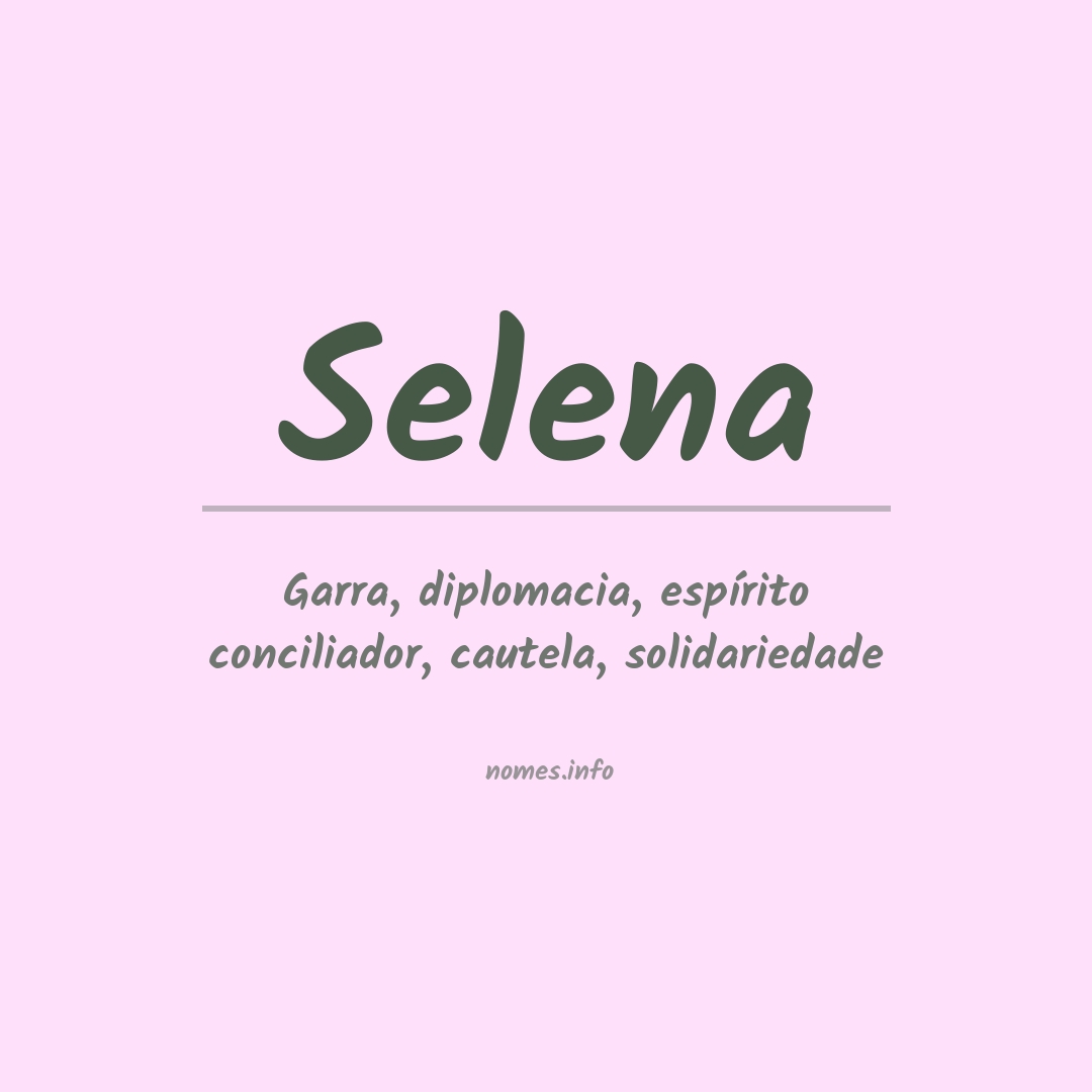 Significado do nome Selena