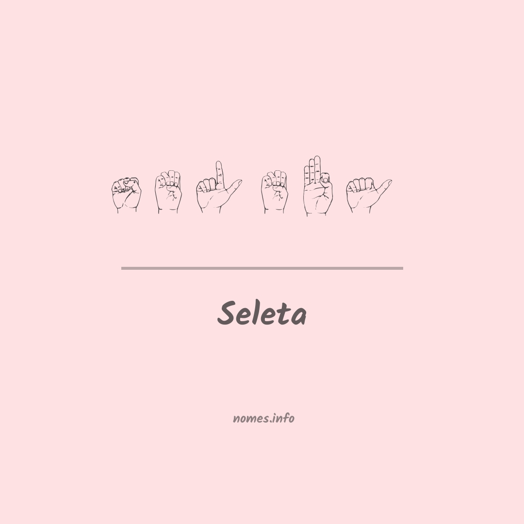 Seleta em Libras