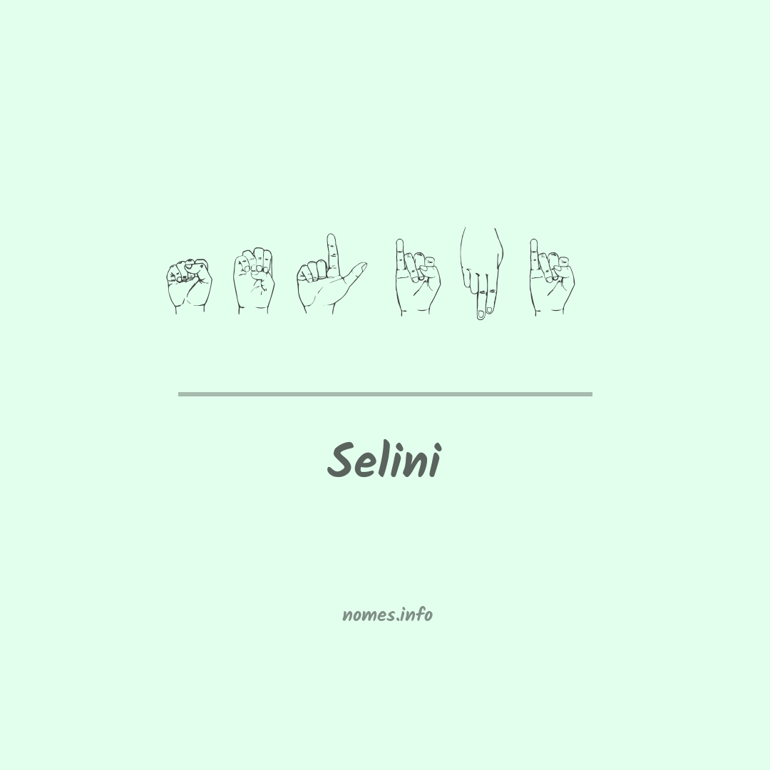 Selini em Libras