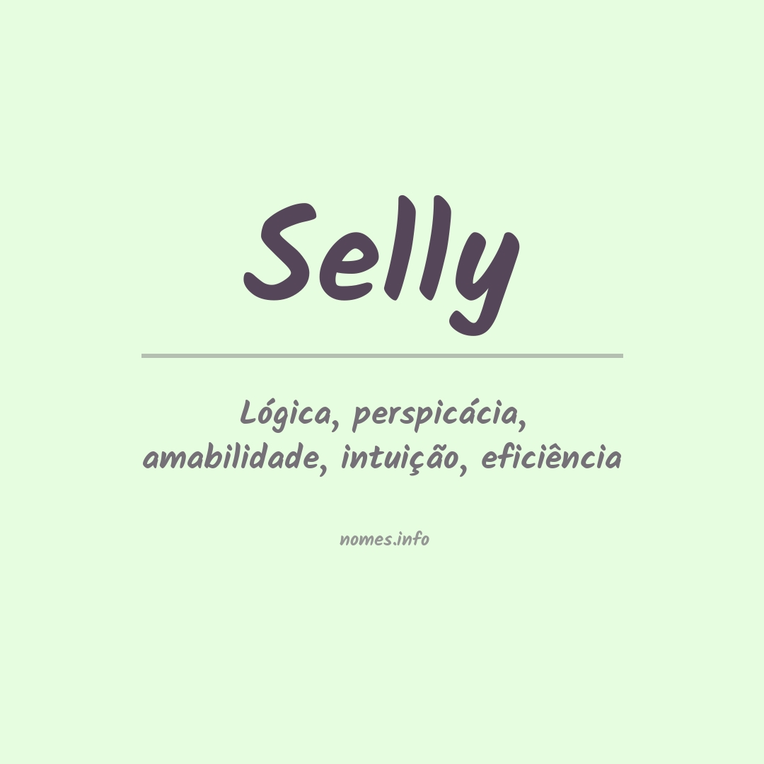 Significado do nome Selly