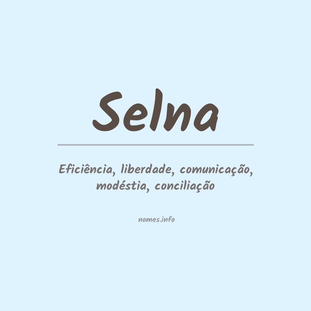 Significado do nome Selna
