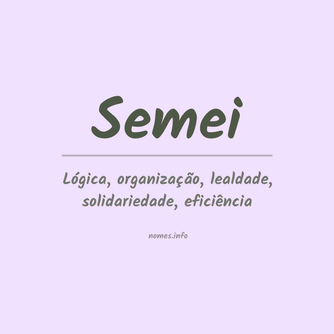 Significado do nome Semei