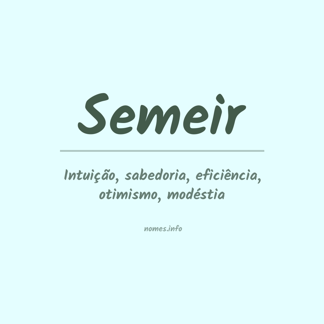 Significado do nome Semeir