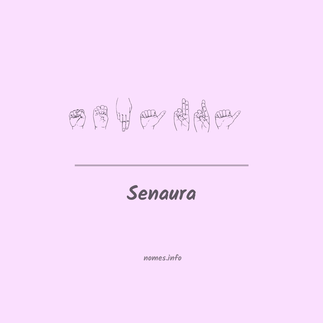 Senaura em Libras
