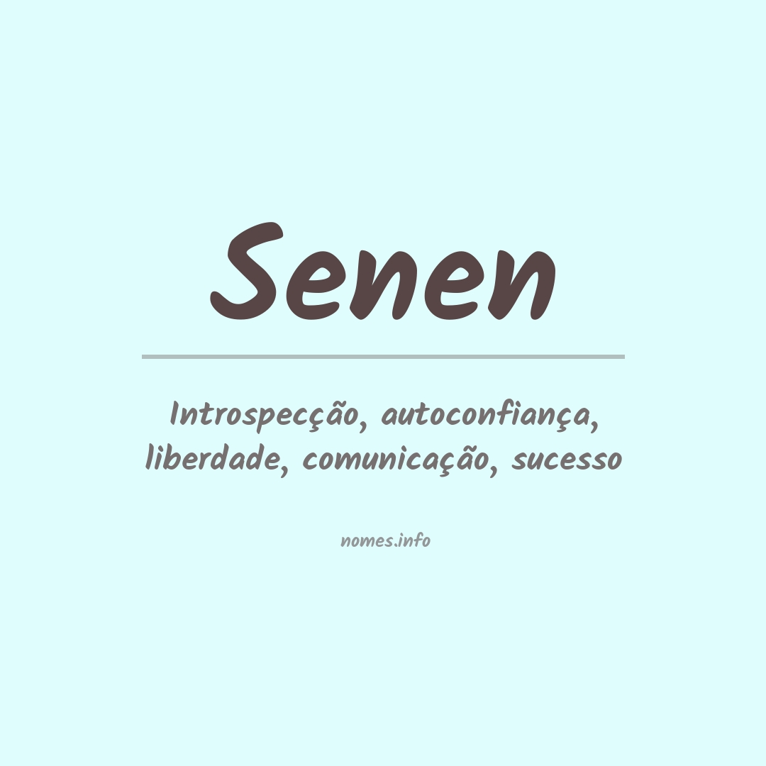 Significado do nome Senen