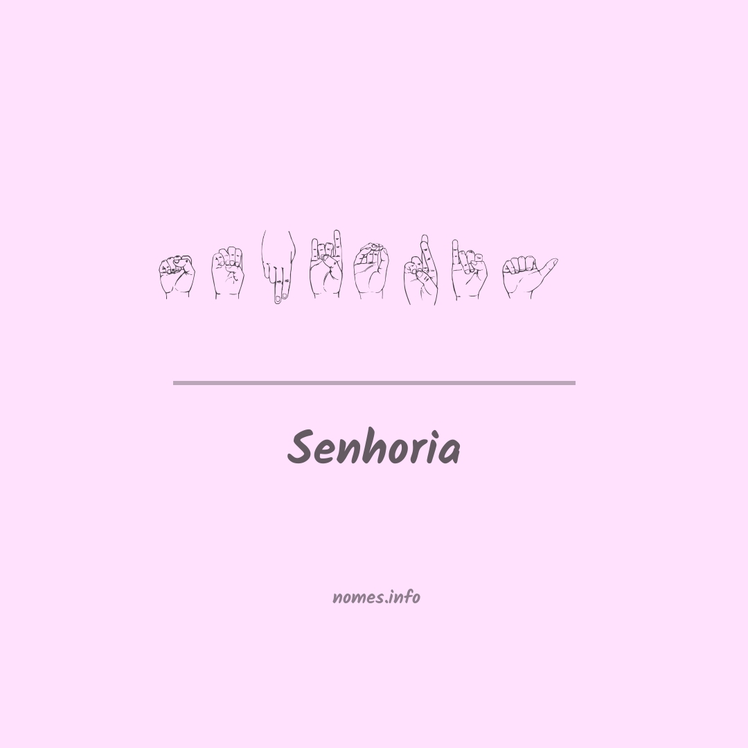 Senhoria em Libras
