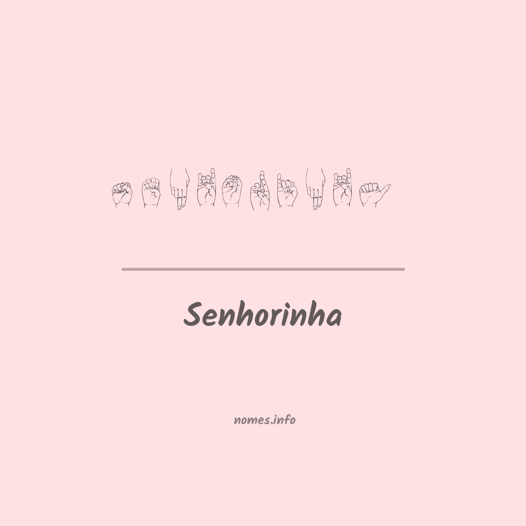 Senhorinha em Libras