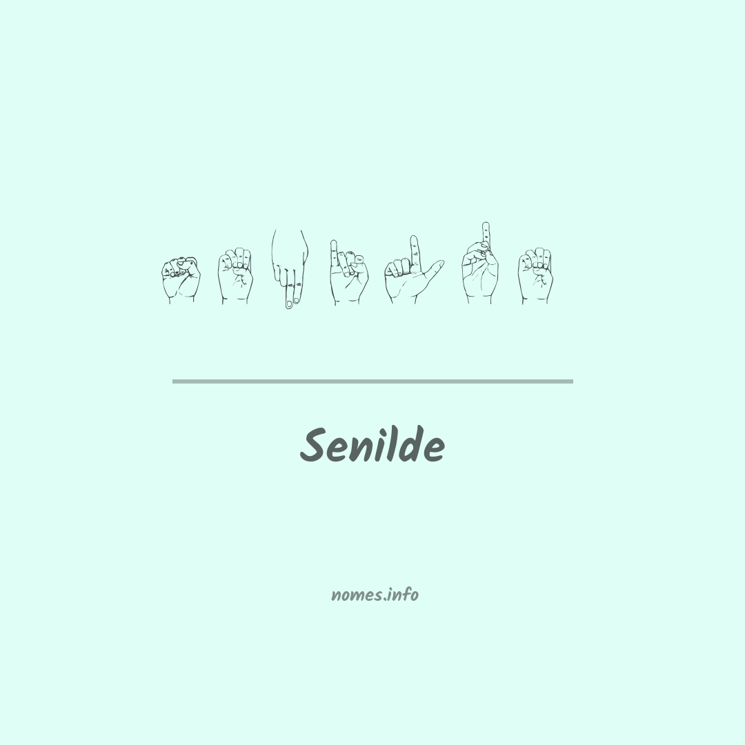 Senilde em Libras