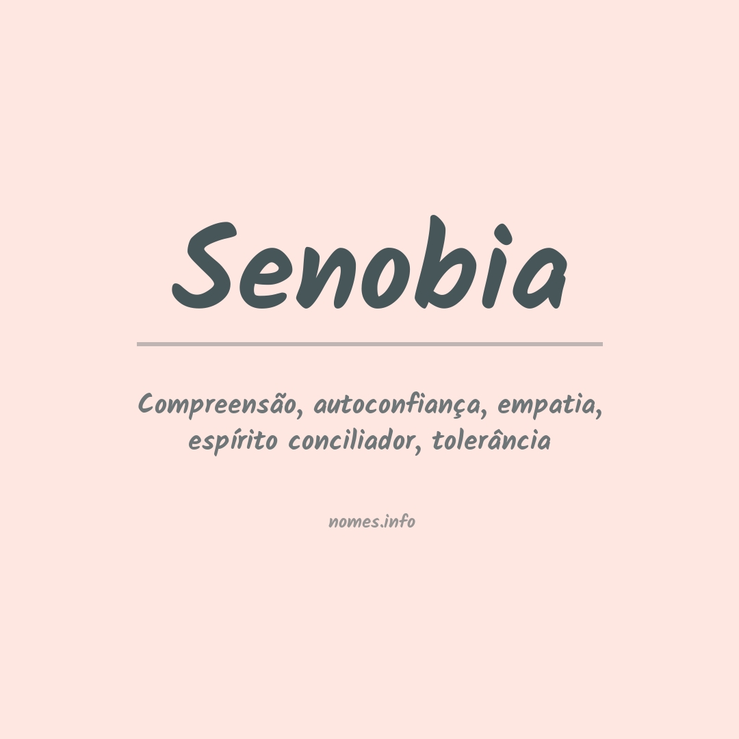 Significado do nome Senobia