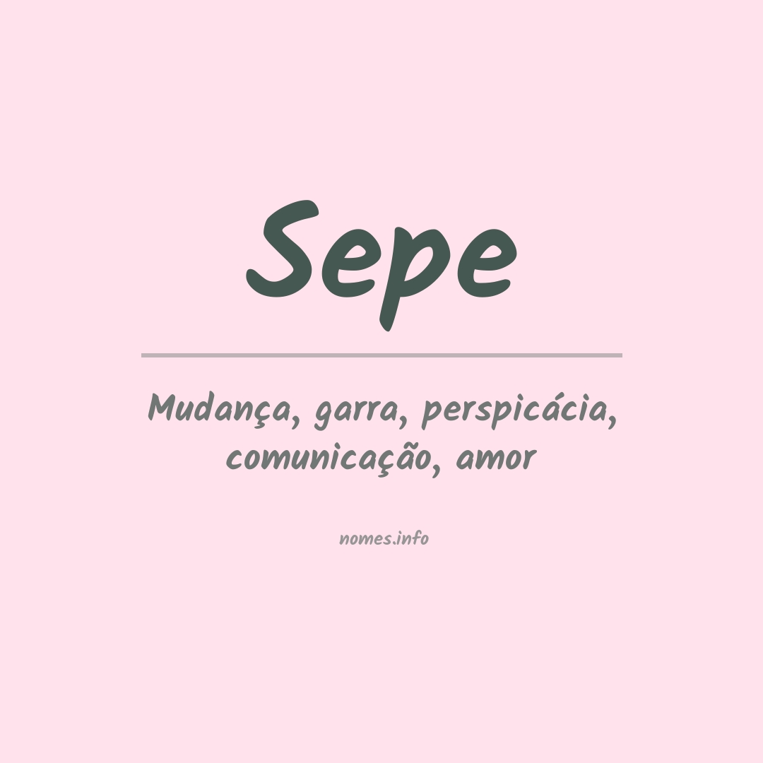 Significado do nome Sepe