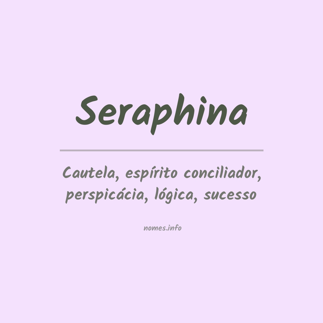 Significado do nome Seraphina